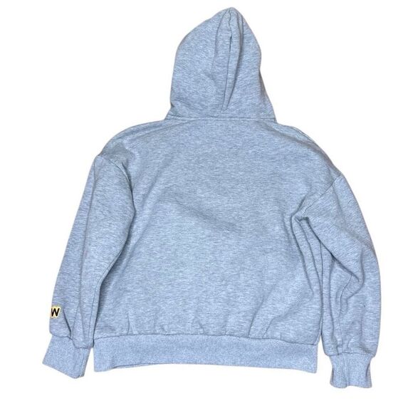 Drew House Just Bieber Gray Cropped Hoodie Medium - Picture 4 of 8